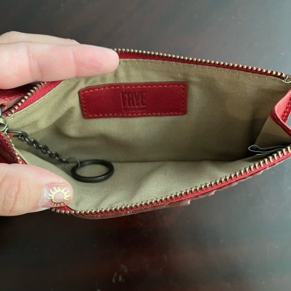 Frye Melissa Snap Card Wallet in Berry Lacquer NWOT - Picture 4 of 5